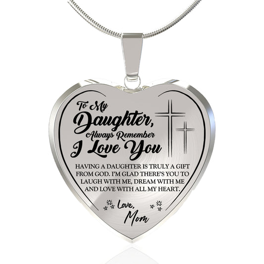 ALWAYS REMEMBER 'I LOVE YOU' (LOVE MOM) FAITH NECKLACE