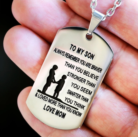 FROM MOM TO SON - STAINLESS STEEL NECKLACE